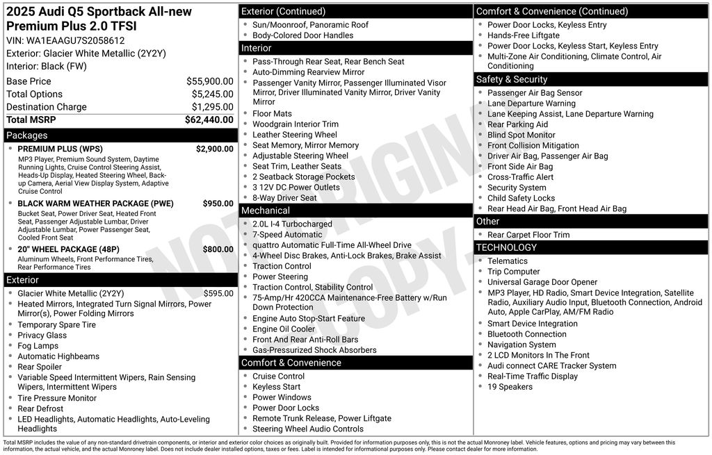 audi q5 sportback 2025 WA1EAAGU7S2058612 image audi q5 sportback 2025 WA1EAAGU7S2058612 image